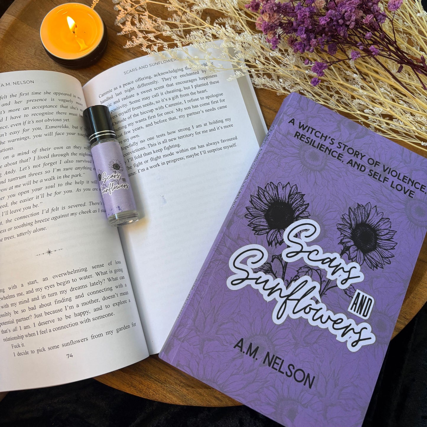 SCARS & SUNFLOWERS - A.M. NELSON - SIGNED