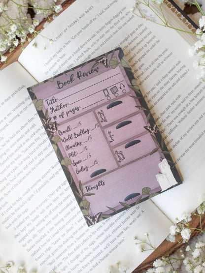 4x6 Book Review Post-it Notepad | Apothecary