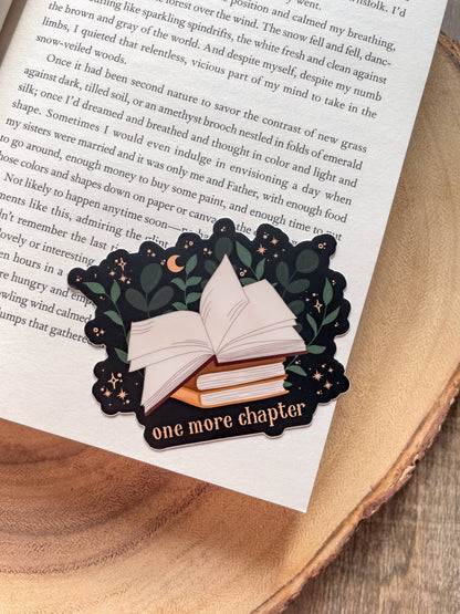 One More Chapter Magical Book Waterproof Vinyl Sticker
