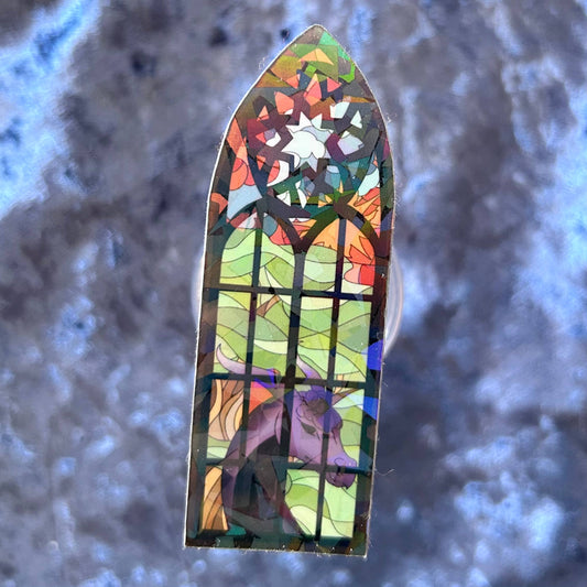 Holographic Dragon Stained Glass Sticker
