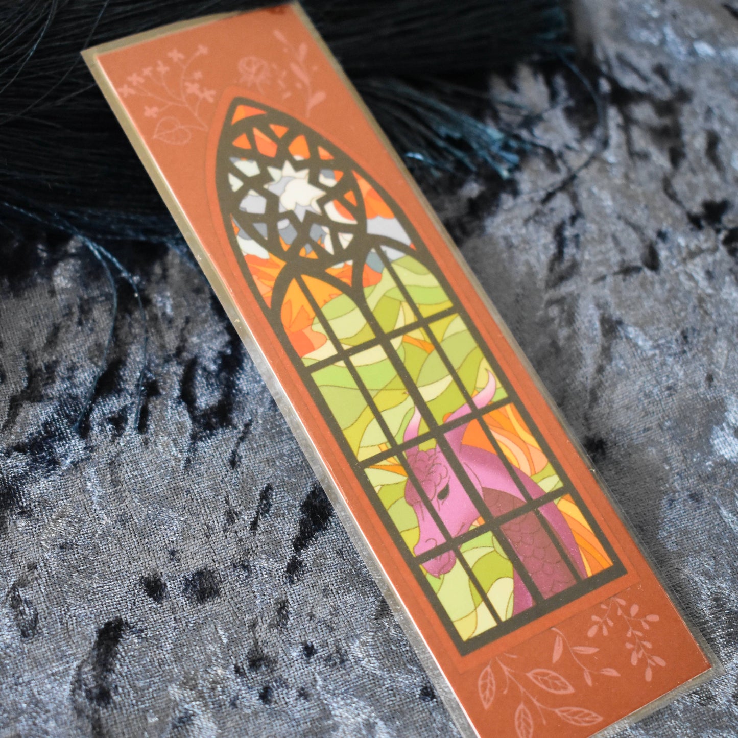 Dragon Stained Glass Bookmark