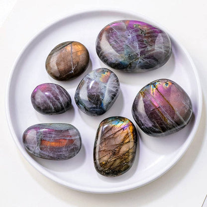 Purple Labradorite Palm Stone