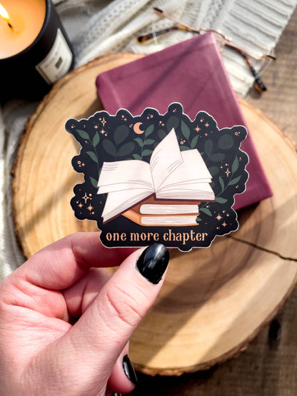 One More Chapter Magical Book Waterproof Vinyl Sticker