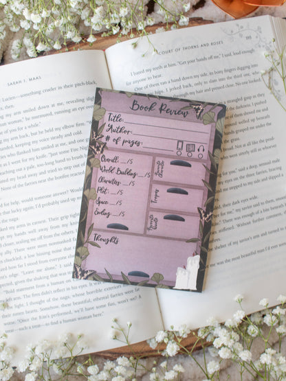 4x6 Book Review Post-it Notepad | Apothecary