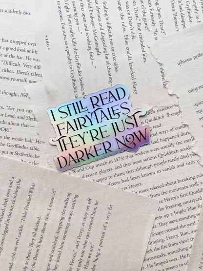 Darker Fairytales Bookish Reader Waterproof Vinyl Sticker