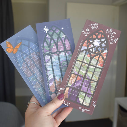 Lined Dragon Stained Glass Notepad 