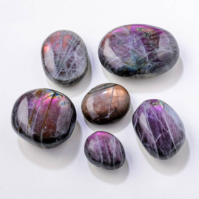 Purple Labradorite Palm Stone