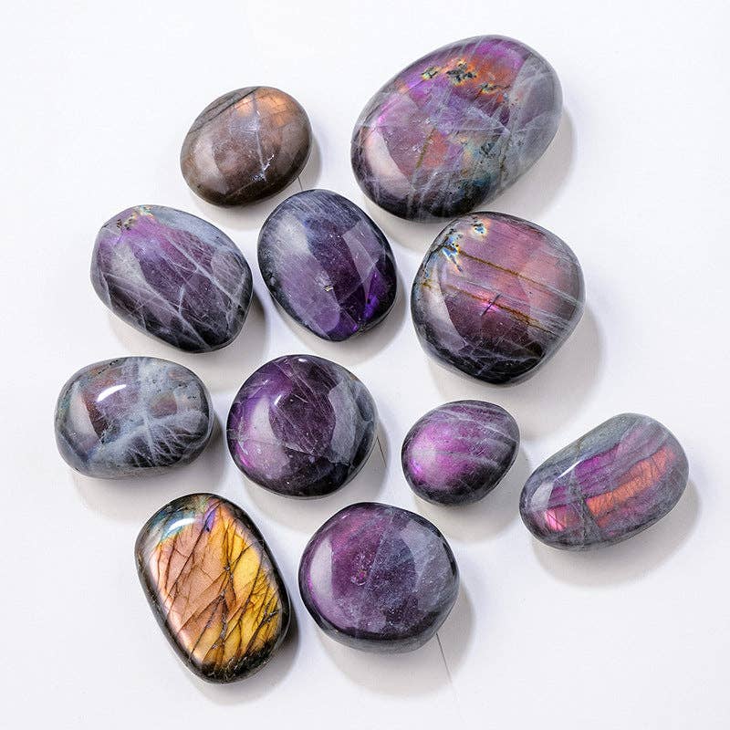 Purple Labradorite Palm Stone