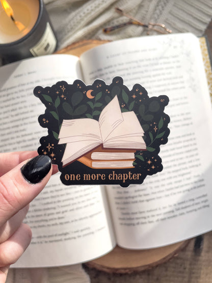 One More Chapter Magical Book Waterproof Vinyl Sticker